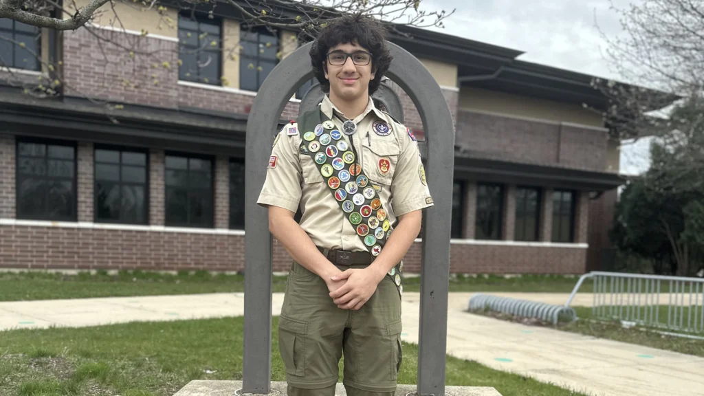 Downers Grove South ninth grader Millan Ananth earned the required merit badges and completed a service project to be considered for promotion to Eagle Scout.